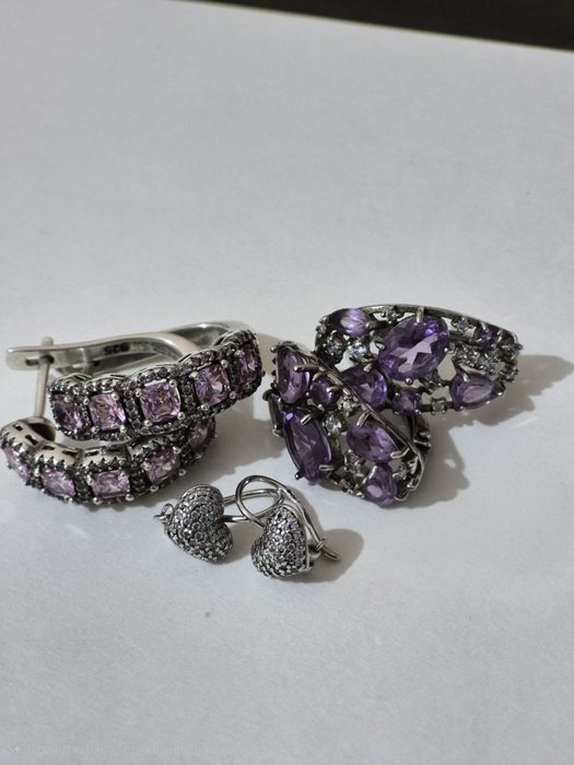 Серьги серебро 123