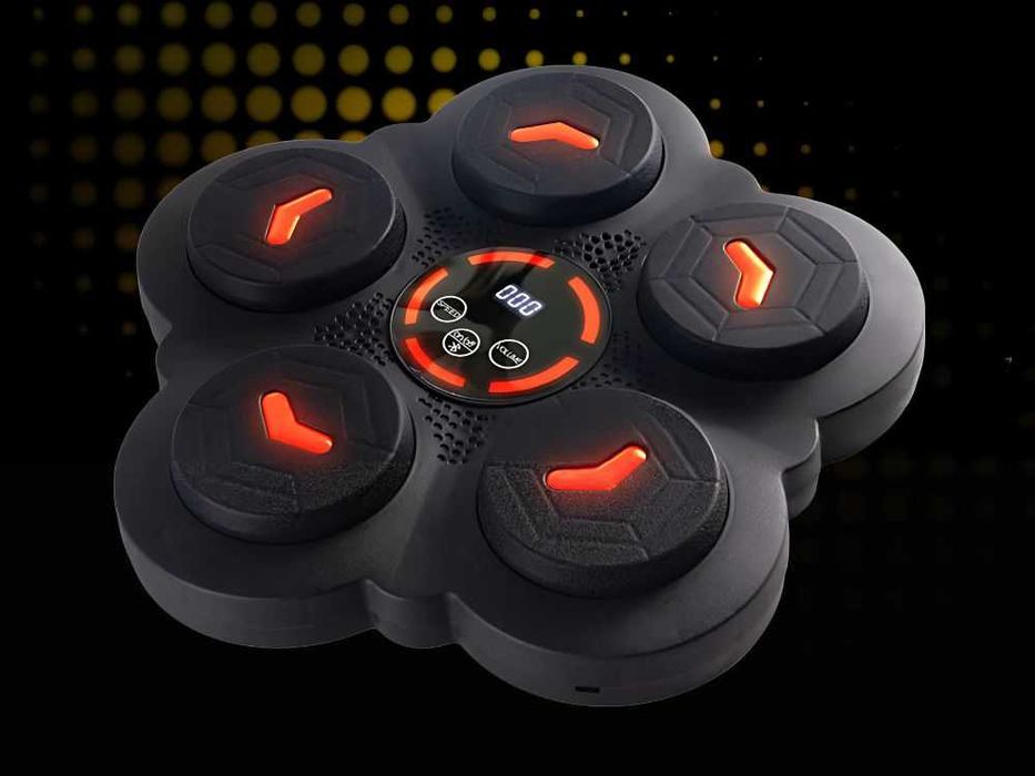 Tinta de box electronic cu muzica Bluetooth lumini LED 9 viteze manusi