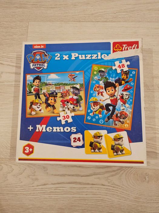 Puzzle copii patrula catelusilor + joc din lemn literele alfabetului