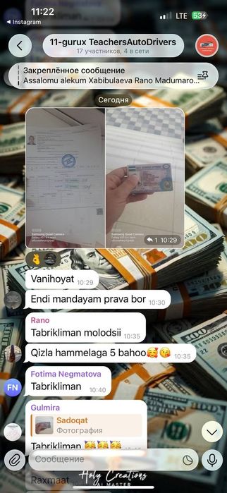 Avtomaktab Sergili Eshonguzar Nazarbek fililalari 100% Natija biz bila