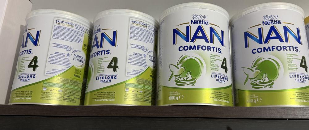 Lapte praf Nan 4 Comfortis +2 ani, 800g, Nestle,4 bucati