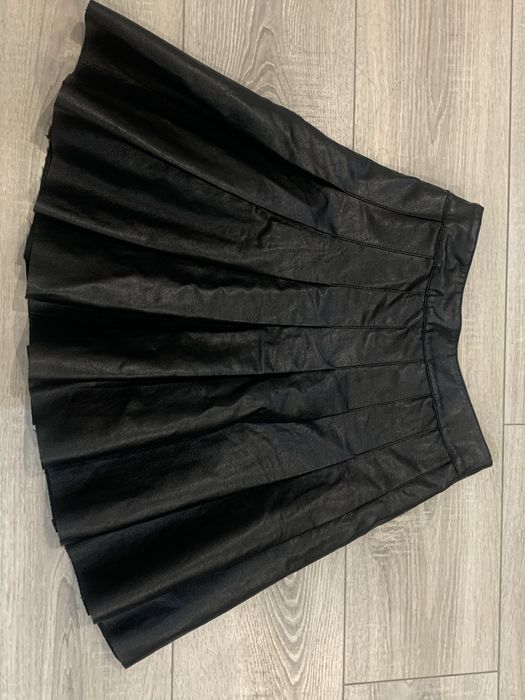 Кожаная миниюбка