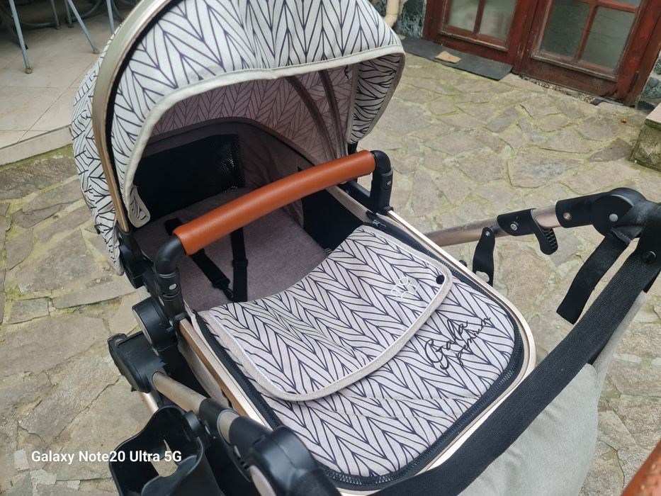 МОНИ Комбинирана количка 3 в 1 GALA Premium BARLEY