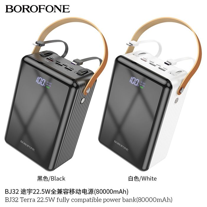 Borofone BJ32 Terra Power Bank 80000mAh Micro-USB18W PD20W + 22.5W
