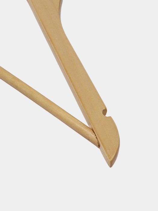 Yog'ochli ilgich, shim, kostyum, ko'ylaklar uchun, qadoqda 3 dona i16