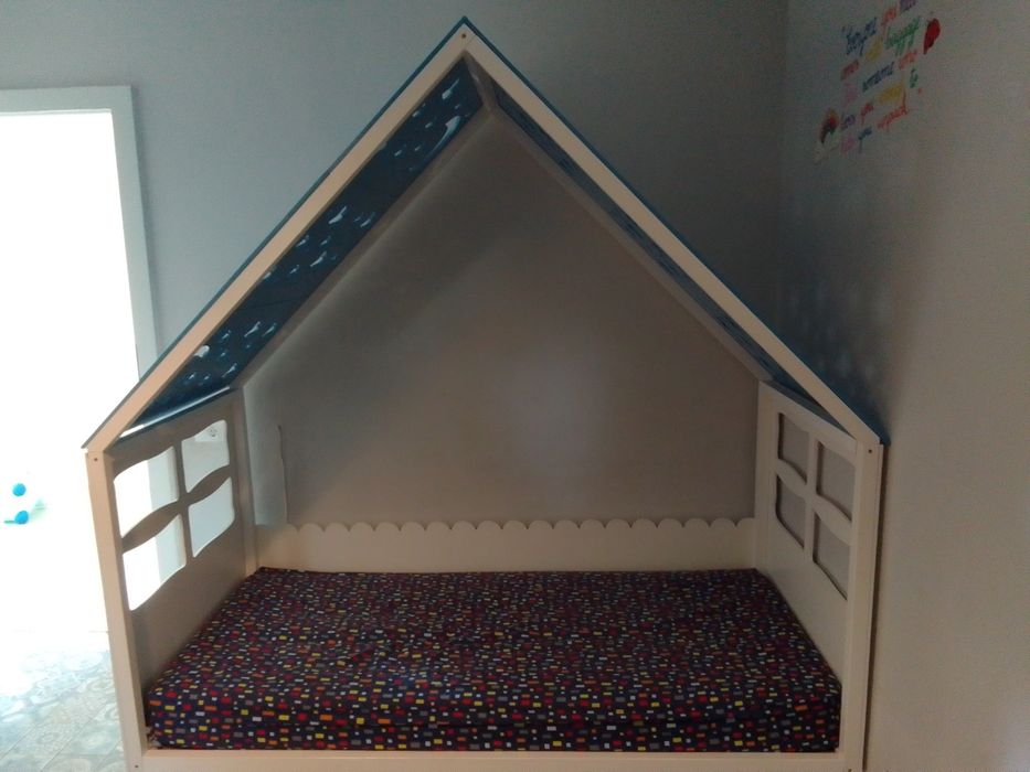 Pat copii 90 x 200 , inclusiv saltea Ikea