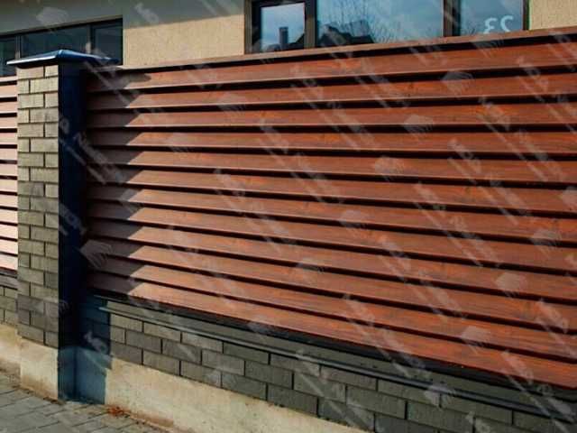 Забор жалюзи еврожалюзи