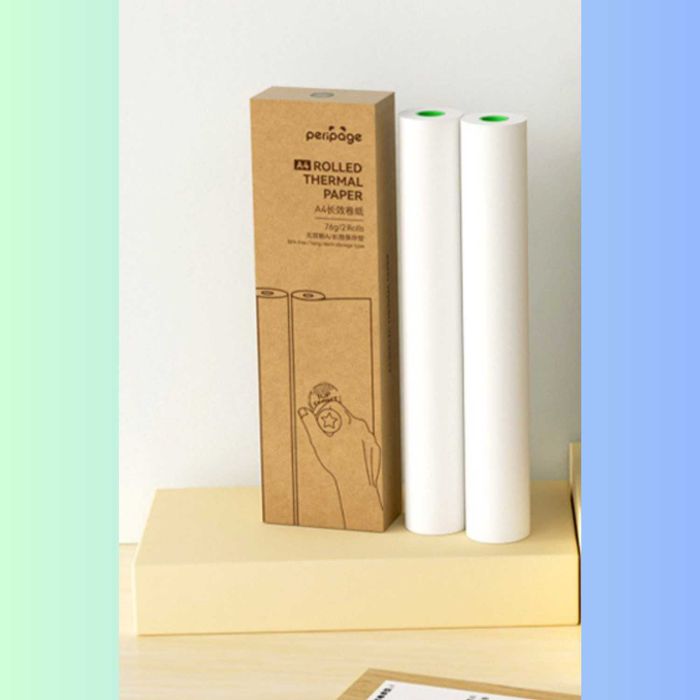 Rola de Hartie Termica A4 PeriPage, 2 Role, Hartie Speciala