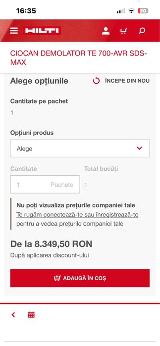 Picamer Hilti TE 700 AVR-Nou