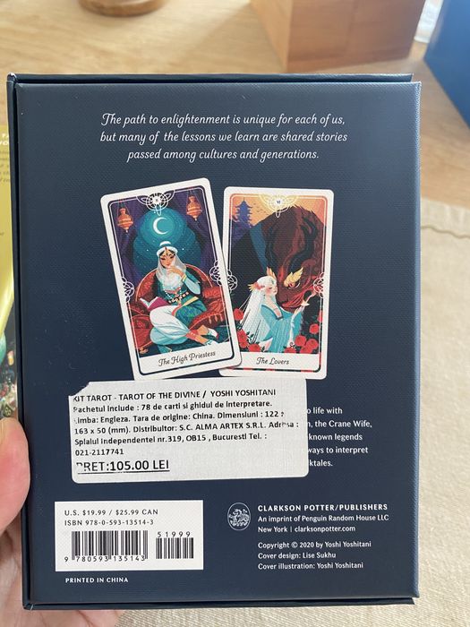 Set Tarot of the Divine – Yoshi Yoshitani, 78 cărți + ghid