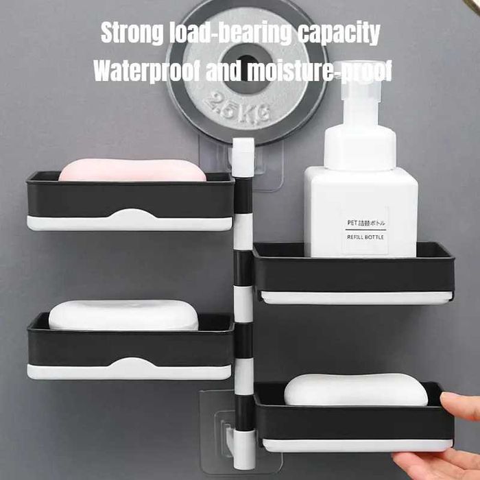Стенен Въртящ се 3 и 4-етажен Органайзер за Баня