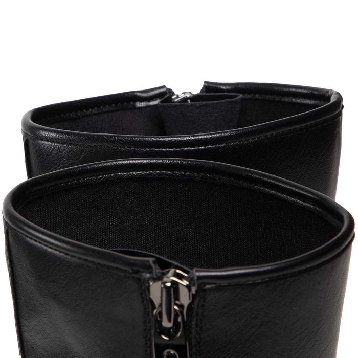 LIU JO № 37 – Дамски кожени боти "BLACK & GREY" нови с кутия