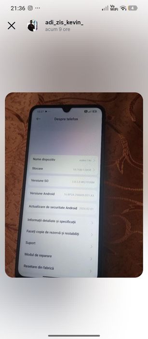 Vînd redmi 14c schimb sau cheș