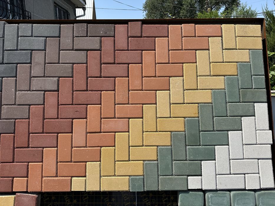 Брусчатка во двор, вибропрессованная 6 см.