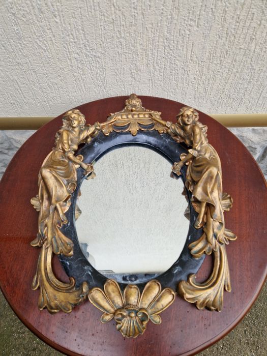 Уникално антикварно френско огледало стил Сецесион