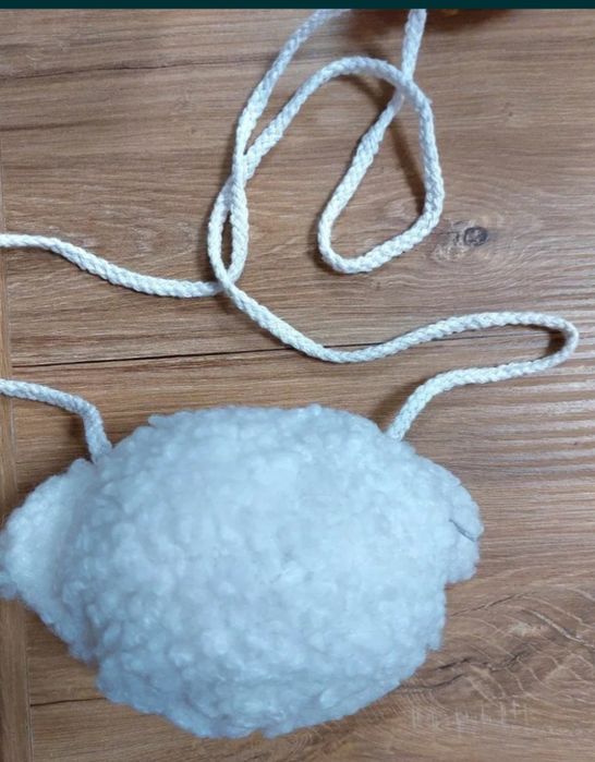 Детска чанта  - Мече кафяв/бял