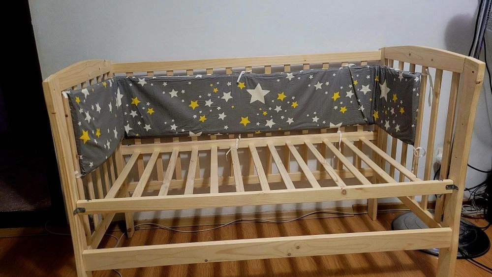 Pătuț bebe plus saltea microfibre