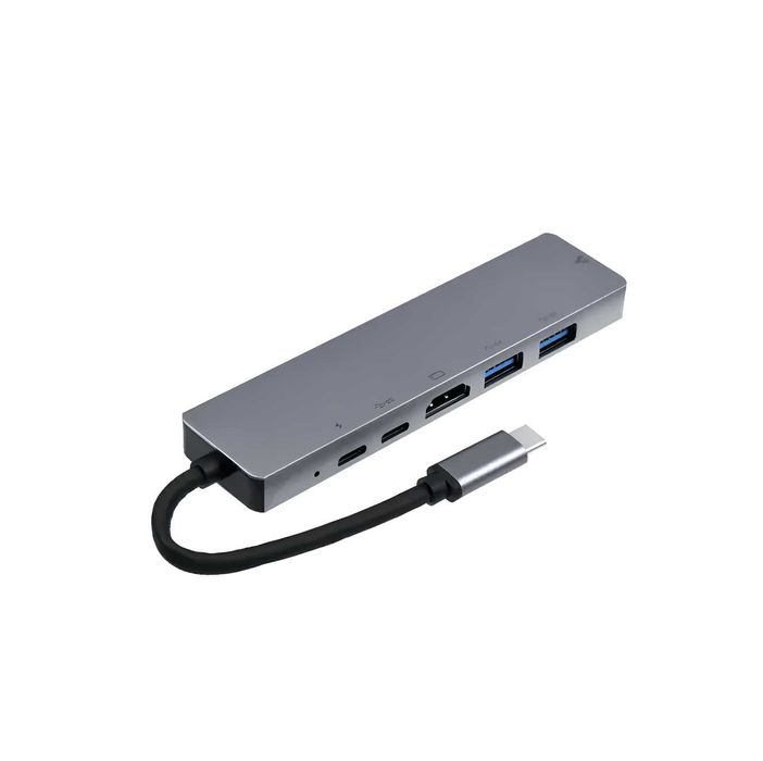 | Хаб USB Type-C to HDMI + USB + RJ45 Multiport Adapter