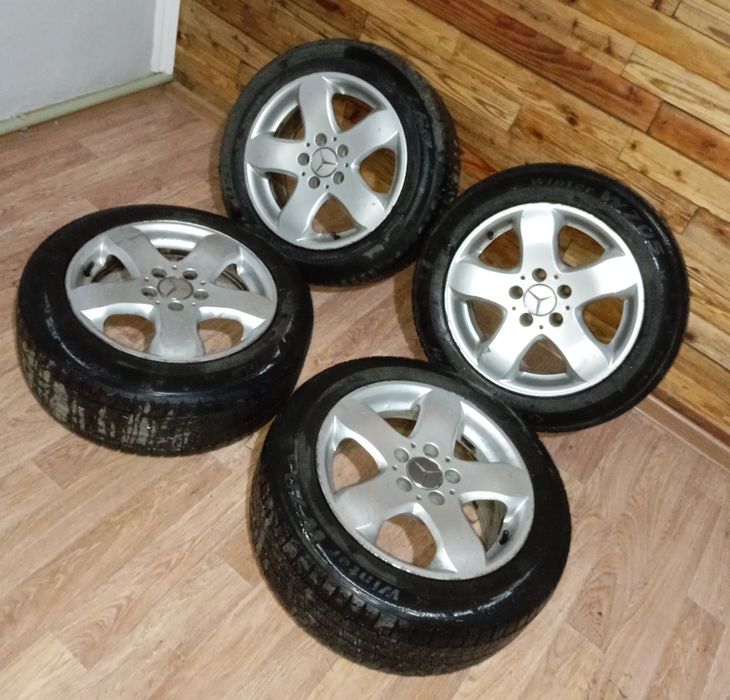 Диски 16 ет 35 крепёж 5/112  J 7,5 разно-размерные