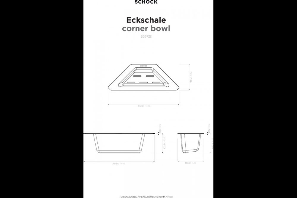 Гевгир, триъгълник, органайзер, поставка гъбички за мивка Schock