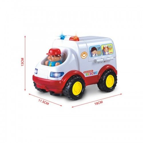 Ambulanta de jucarie,interactiva multifunctionala,cu sirena