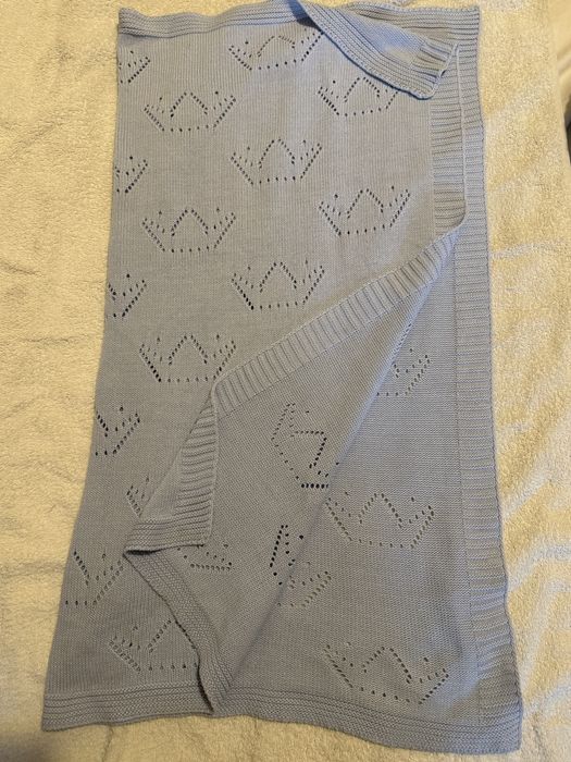 Детский плед вязанный