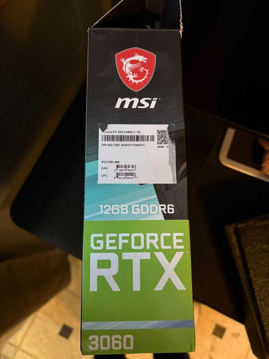 ЧИСТО НОВА MSI GeForce RTX 3060 Gaming X, 12GB, GDDR6, 192-bit