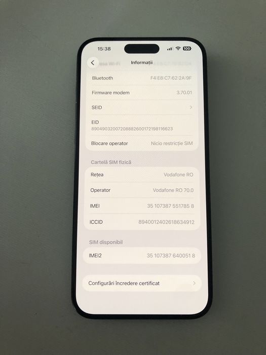 Iphone 15 pro max/91% baterie