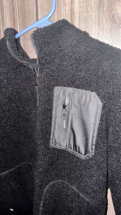 флисофая кофта/зип худи без капюшона