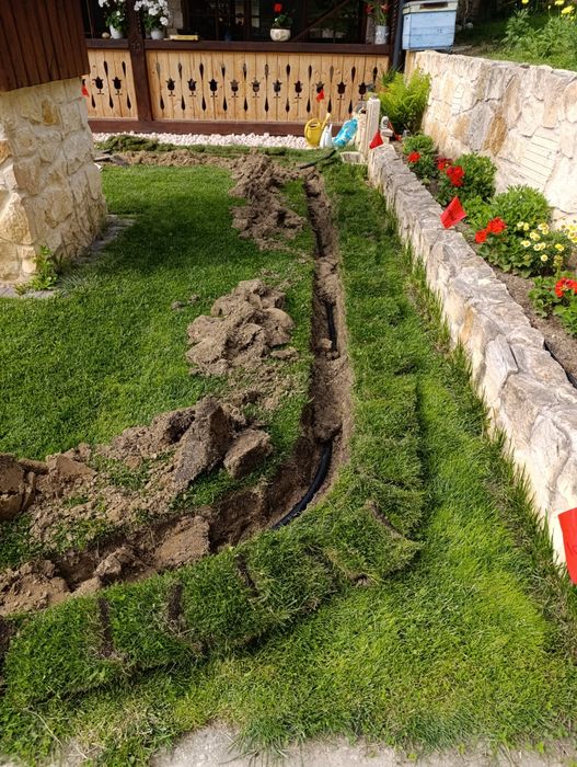 Irigații renovare gradina,curte