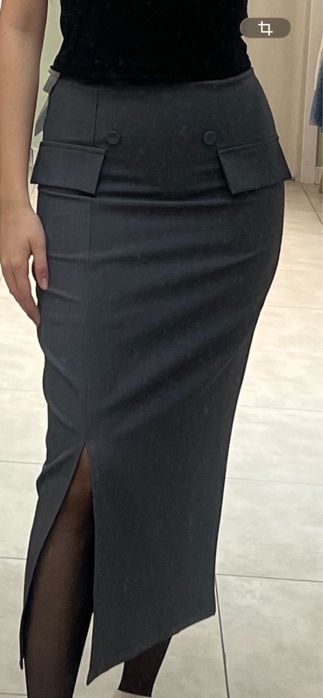 юбка/ классика/ серая