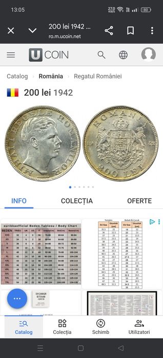 Monede argint 200 lei regele Mihai