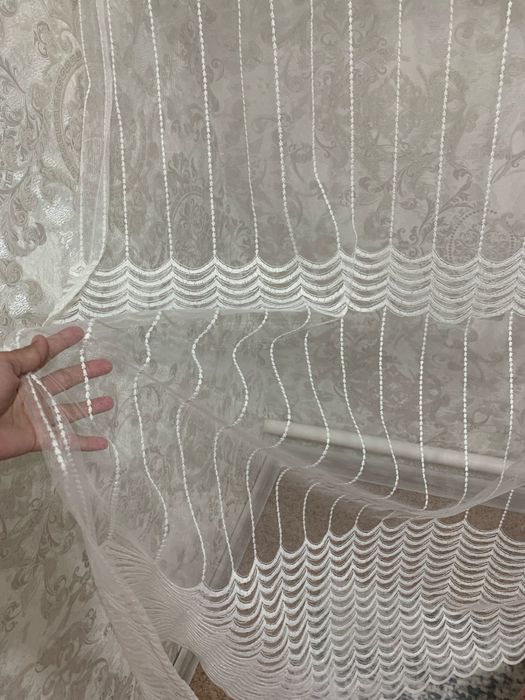 Продается тюль белого цвета