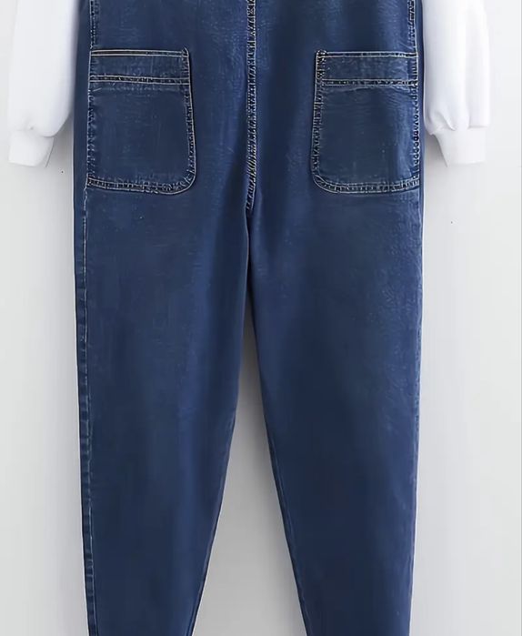 Продам джинсовый комбинезон