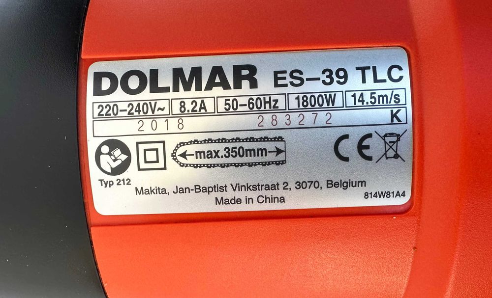 Dolmar ES-39 TLC - Електрически верижен трион неразличим от нов!