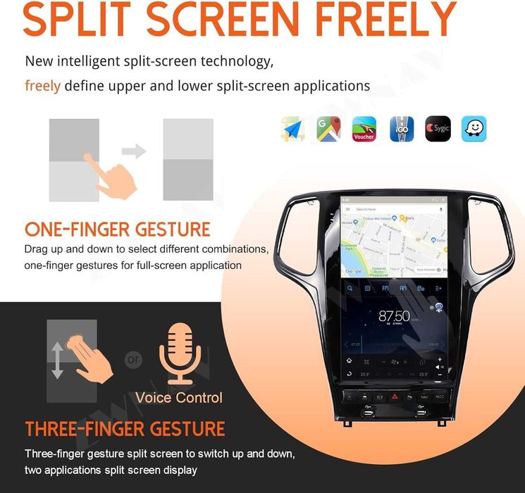 Навигация Android Jeep Grand Cherokee 2014-2021 ZWNAV 11 Tesla