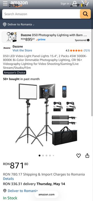 D50 led video light panel