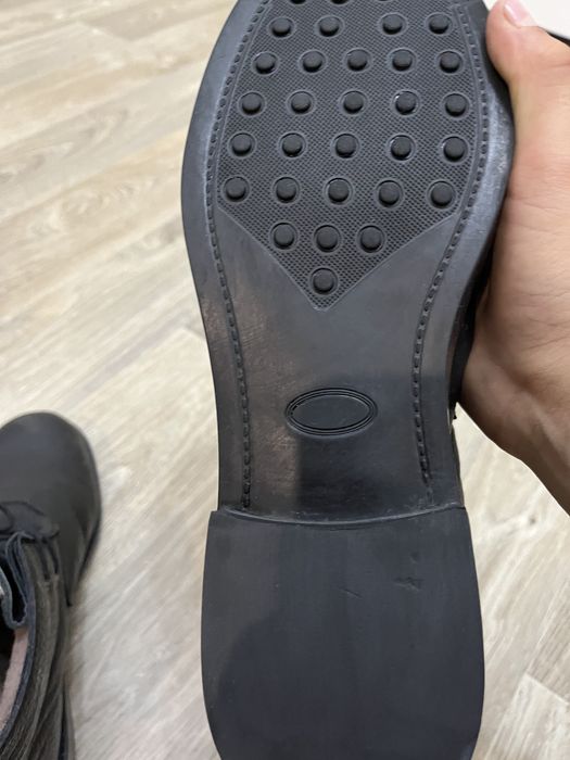 Заря обувь кожаный