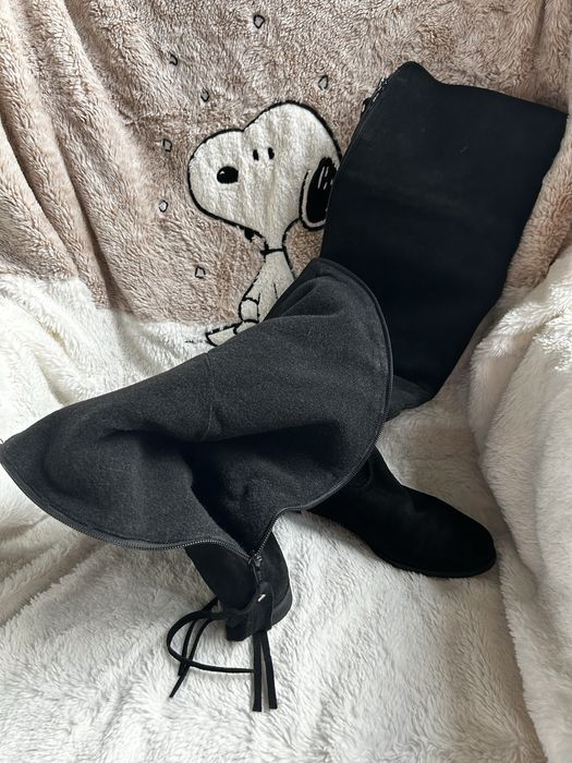 Ghete lungi peste genunchi piele intoarsa noi
