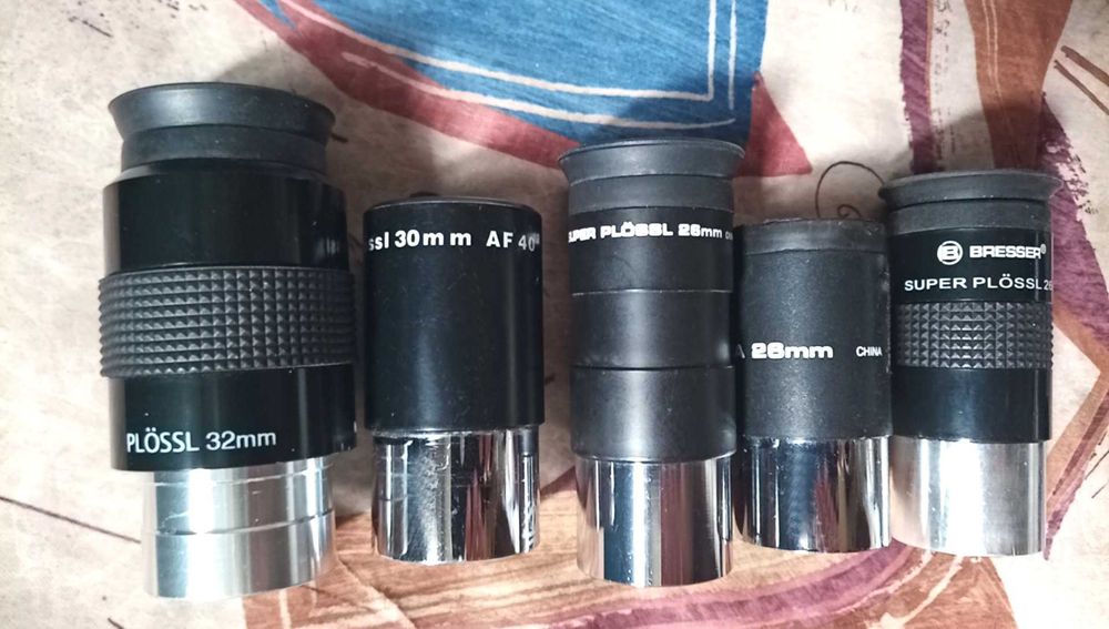 Окуляр, диагонал за телескоп 1.25",единични или комплект, качество