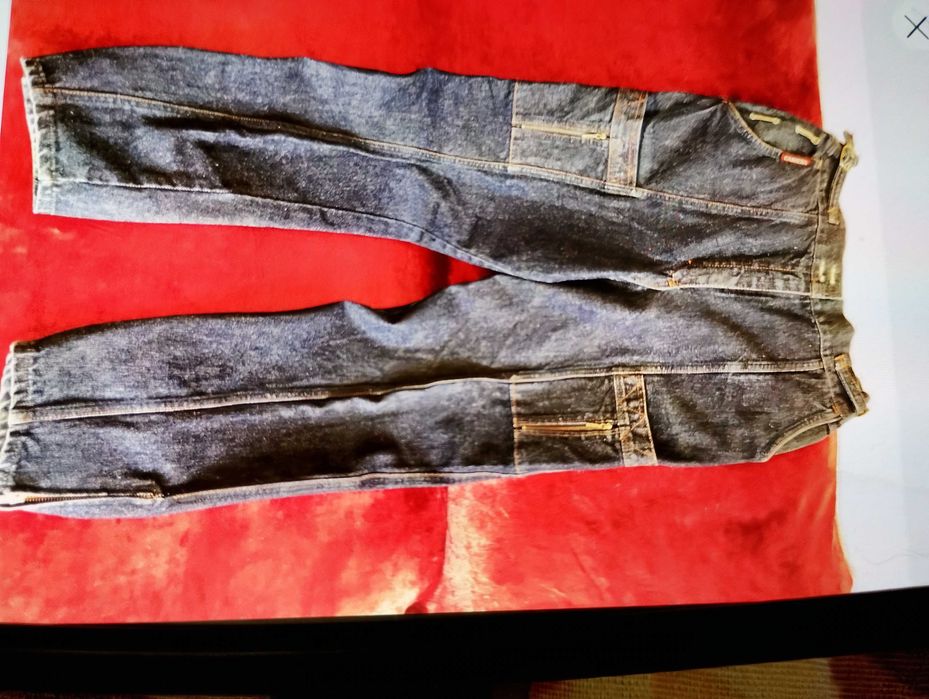 Дънки дълги, летни и черен официален панталон