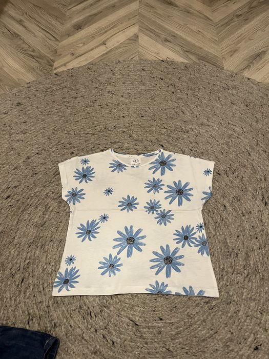 Outfit/ fusta si tricou Zara pentru fetite 5-6 ani/ 116 cm