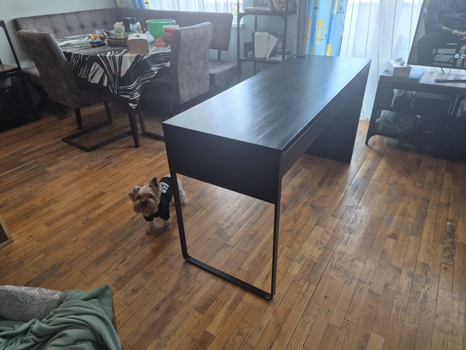 Бюро със чкемедже черно