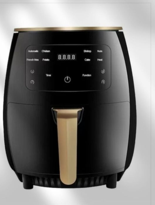 Friteuză fără Ulei cu Aer Cald 2400W, 6L, LCD Touch, 6 Programe,