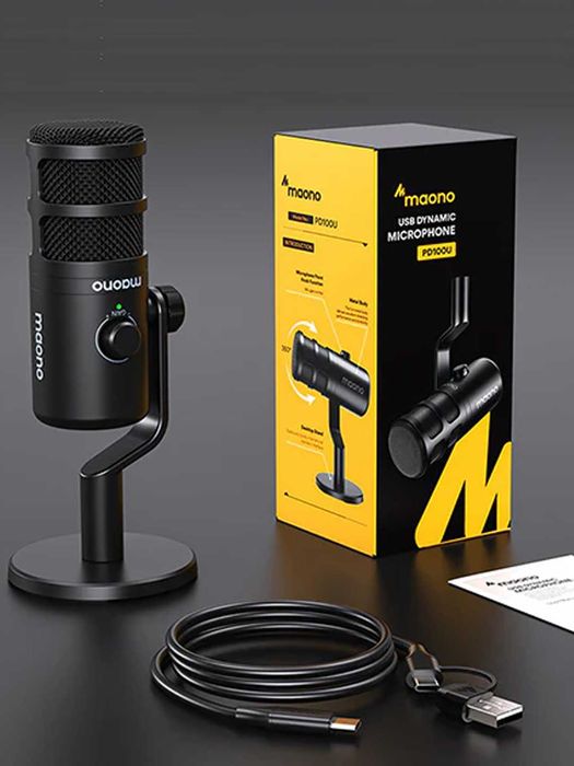 MAONO профессиональные микрофоны для звукозаписи PD100U