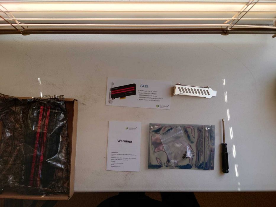 Адаптер Glotrends PA-19 SSD NVME PCIe