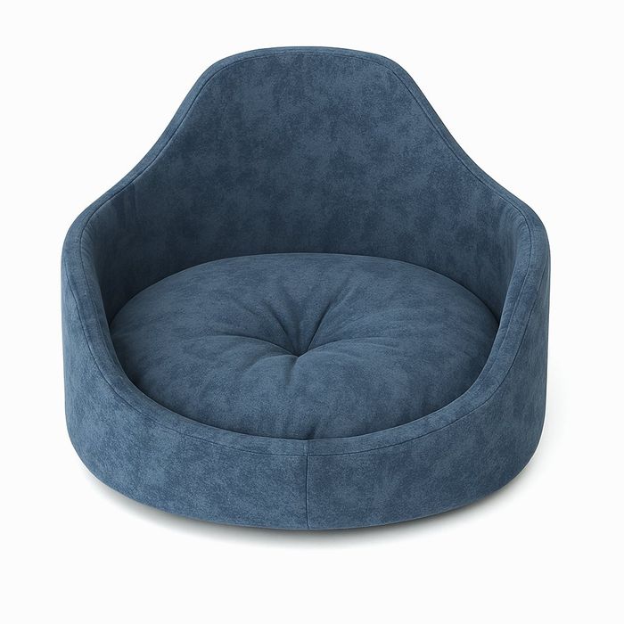 Пухкаво легло за куче/коте FLORENCIA (Blueberry - Тъмносиньо , код)