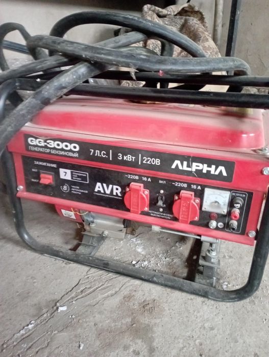 Генератор, адбойник, насос водиной