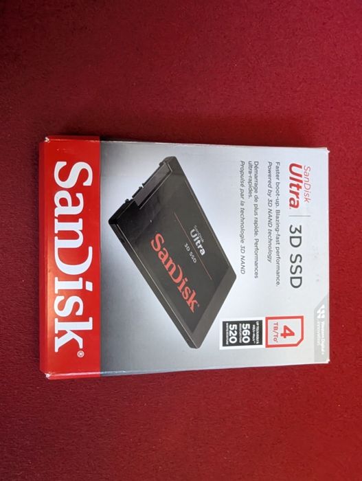 НОВ | SSD диск 4TB SanDisk Ultra 3D | 2,5" SATA III 6Gb/s | 2,5 инча 7mm формат