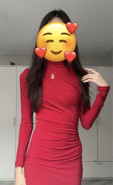 Lichi красное вечернее платье